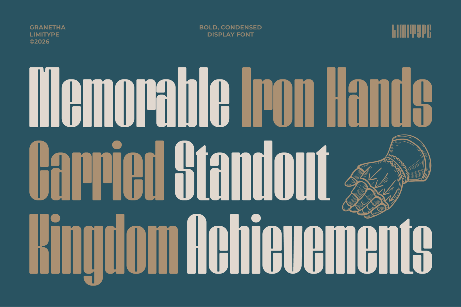 Granetha - Bold Condensed Font