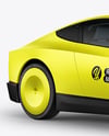 Electric RoboCab Mockup - Half Side View