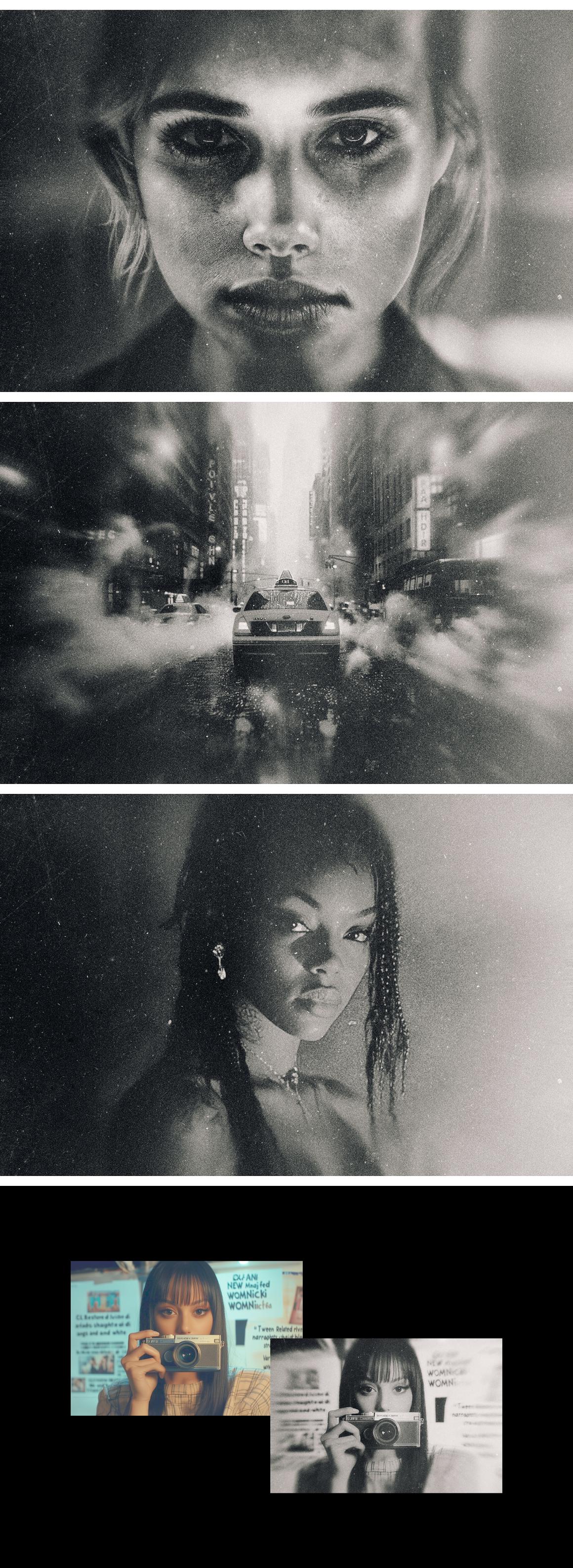 Retro Cinema Film Photo Effect