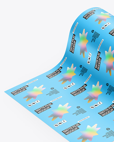 Matte Film Roll Mockup