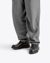 Elderly Black Man Wearing Sweatshirt and Pants Mockup