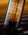 Amber Dropper Bottle Mockup