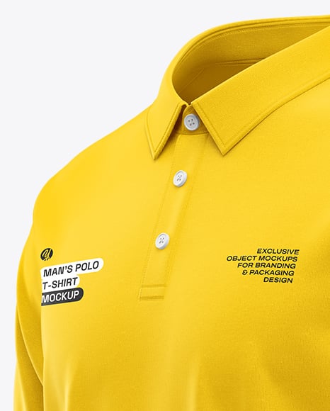 Men's Casual Polo Shirt Mockup