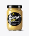 Glass Jar with Dijon Mustard Mockup