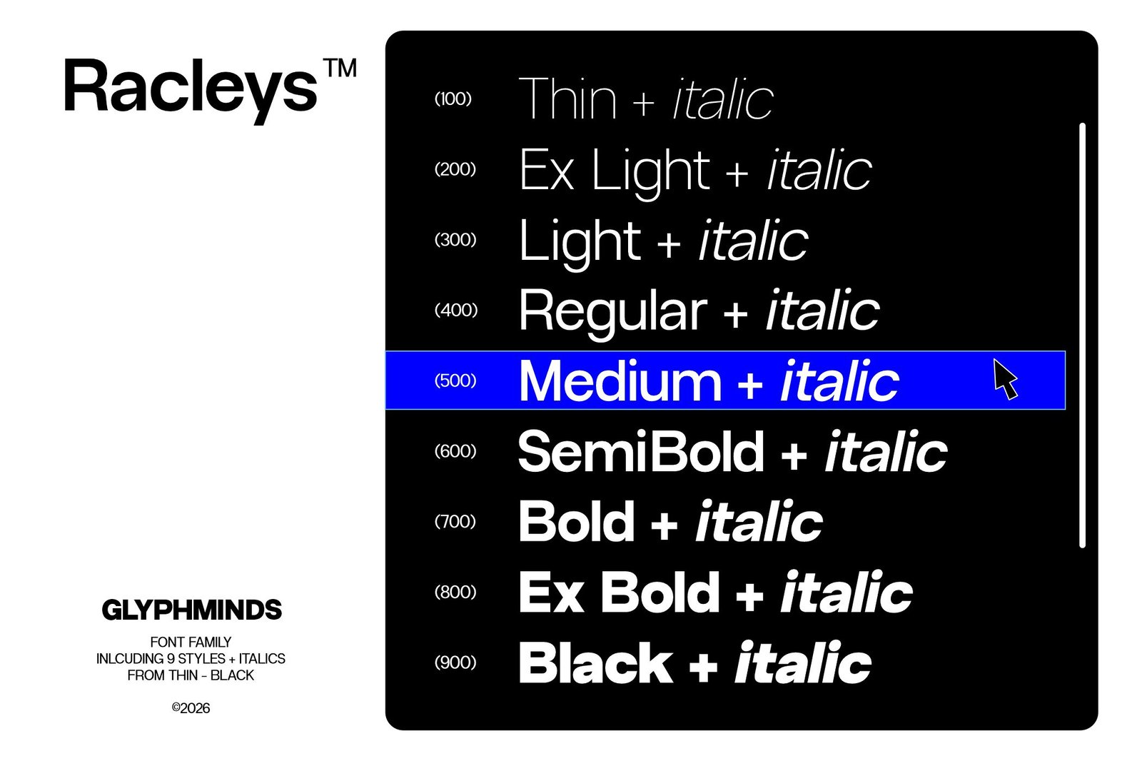 Racleys Font