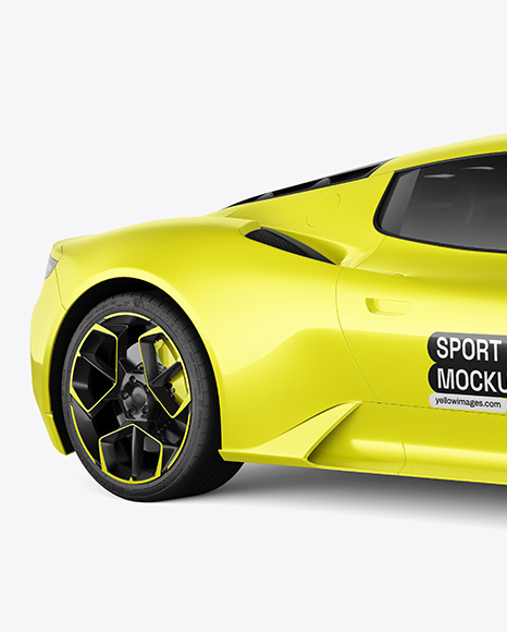 Sport Car Mockup - Side View