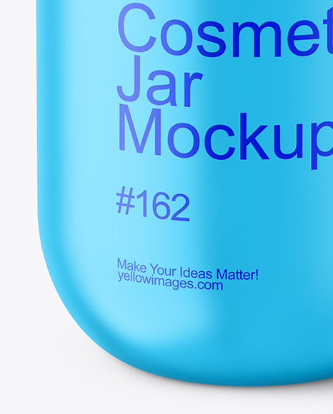 Matte Cosmetic Jar Mockup
