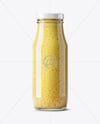 Glass Bottle with Dijon Mustard Mockup