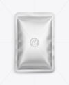 Matte Metallic Sachet Mockup
