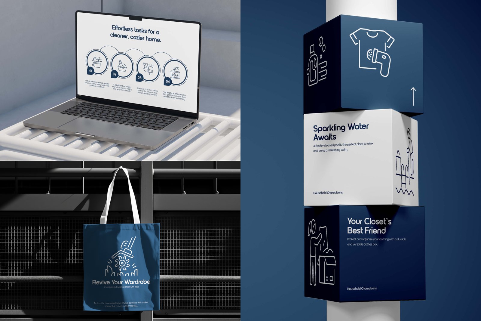 Household Chores Icons Set