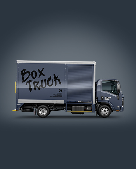 Box Truck Mockup - Side View