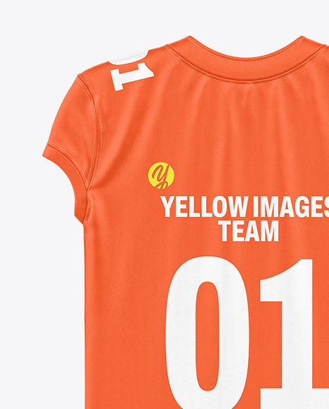 American Football Jersey Mockup - Back View