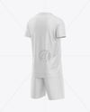Kids Sports Kit Mockup - Back Half Side View