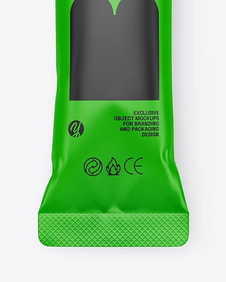 Matte Stick Sachet Mockup