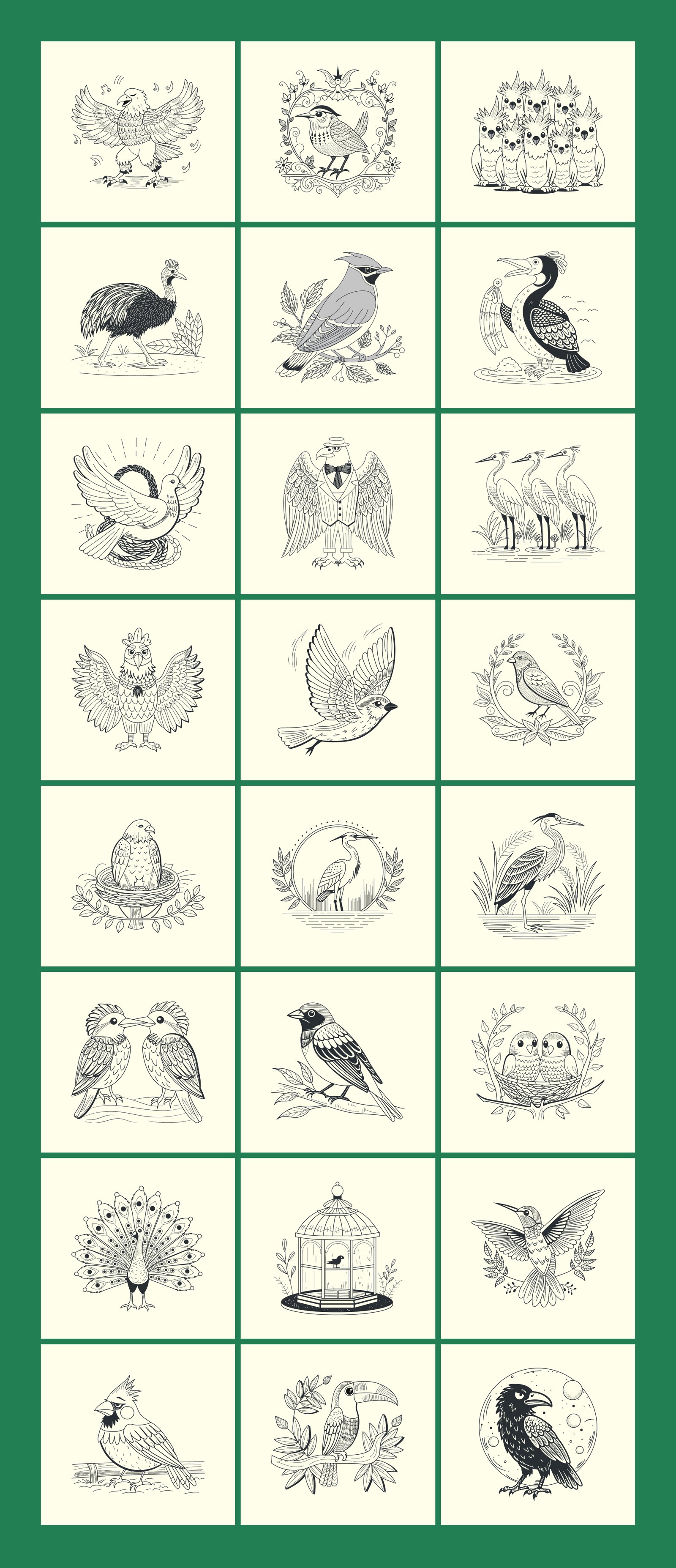 Vintage Bird Illustrations
