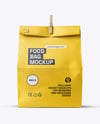 Kraft Paper Food Bag Mockup