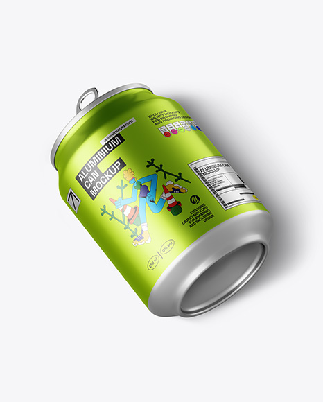 Aluminium Drink Can Mockup