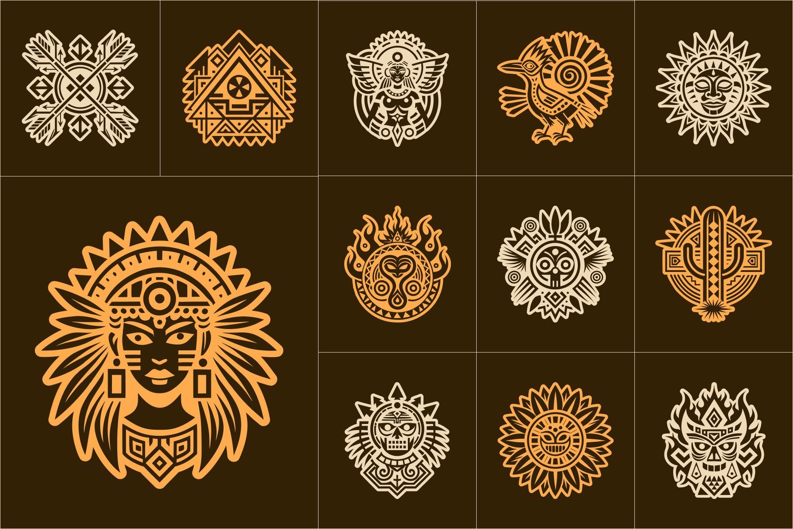 Hopi Art and Symbols Set