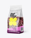 Transparent Package with Beans Mockup