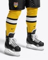 Ice Hockey Player with Stanley Cup Mockup