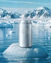 11.3oz Drink Can on Iceberg Mockup