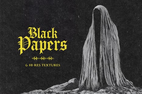 Black Paper Textures - Retro overlay