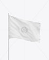 Flagpole with a Flag Mockup