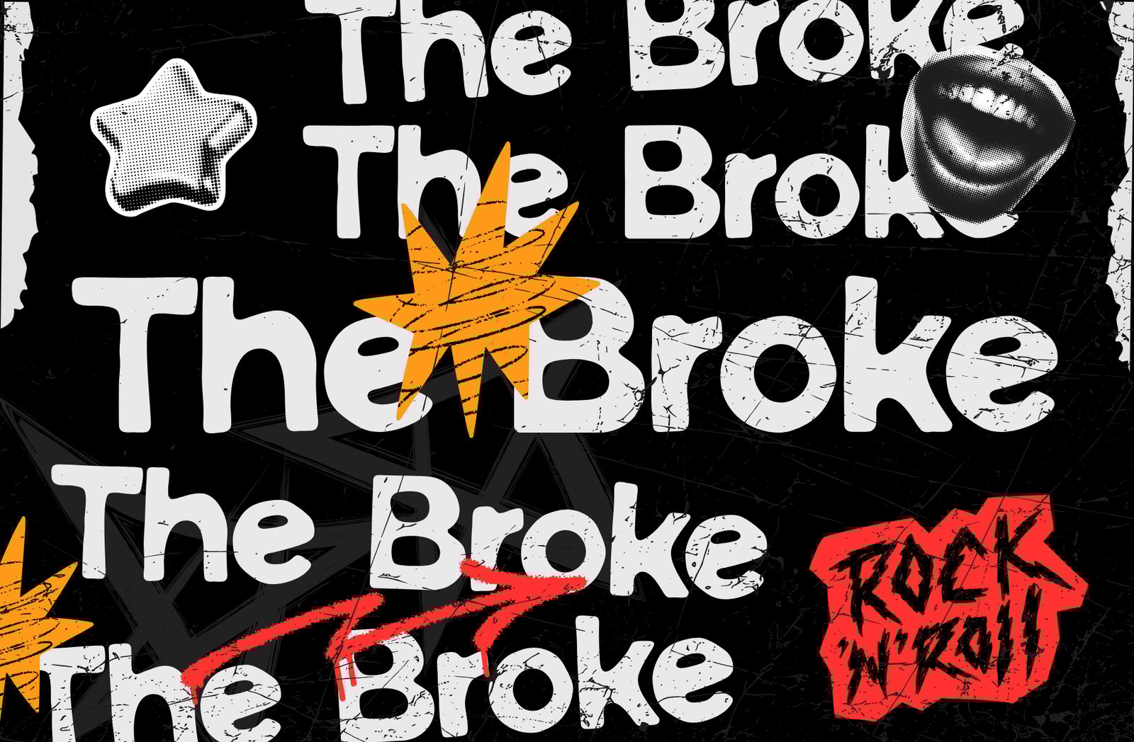 Fledora Dirty – Bold Rounded Grunge Display