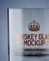 Clear Whisky Tumbler Glass Mockup