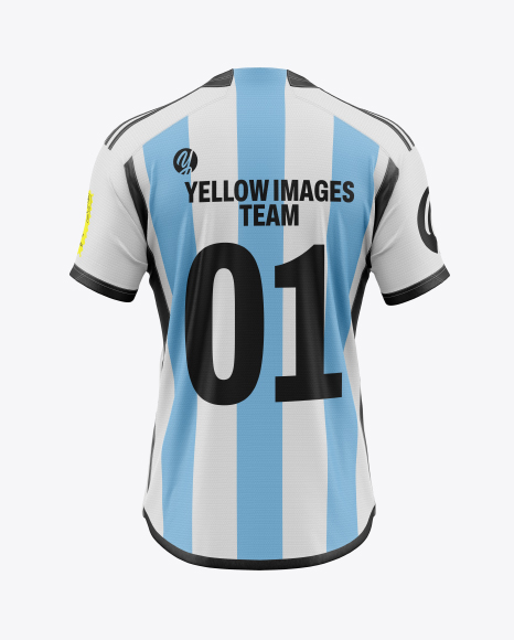 Soccer Jersey Mockup - Back View - Football+Ball+Photoshop+Template+Jersey+Design+Photoshop+Template+Jersey