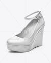 Wedge Heel Shoe Mockup