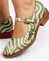 Pair of Mary Janes on Woman's Legs Mockup