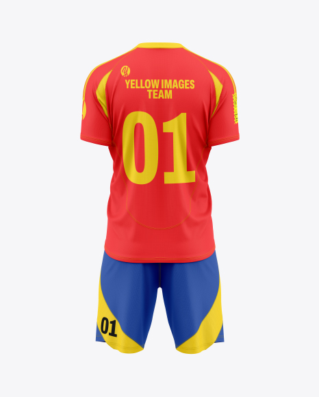 Soccer Kit Mockup - Back View