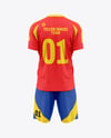 Soccer Kit Mockup - Back View
