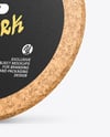 Cork Beverage Coaster Mockup