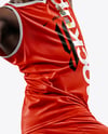 Afro-American Basketball Player Wearing Full Basketball Uniform Mockup