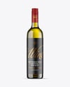 Antique Green Glass White Wine Bottle Mockup