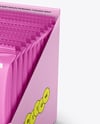Small Display Box with Matte Snacks Mockup