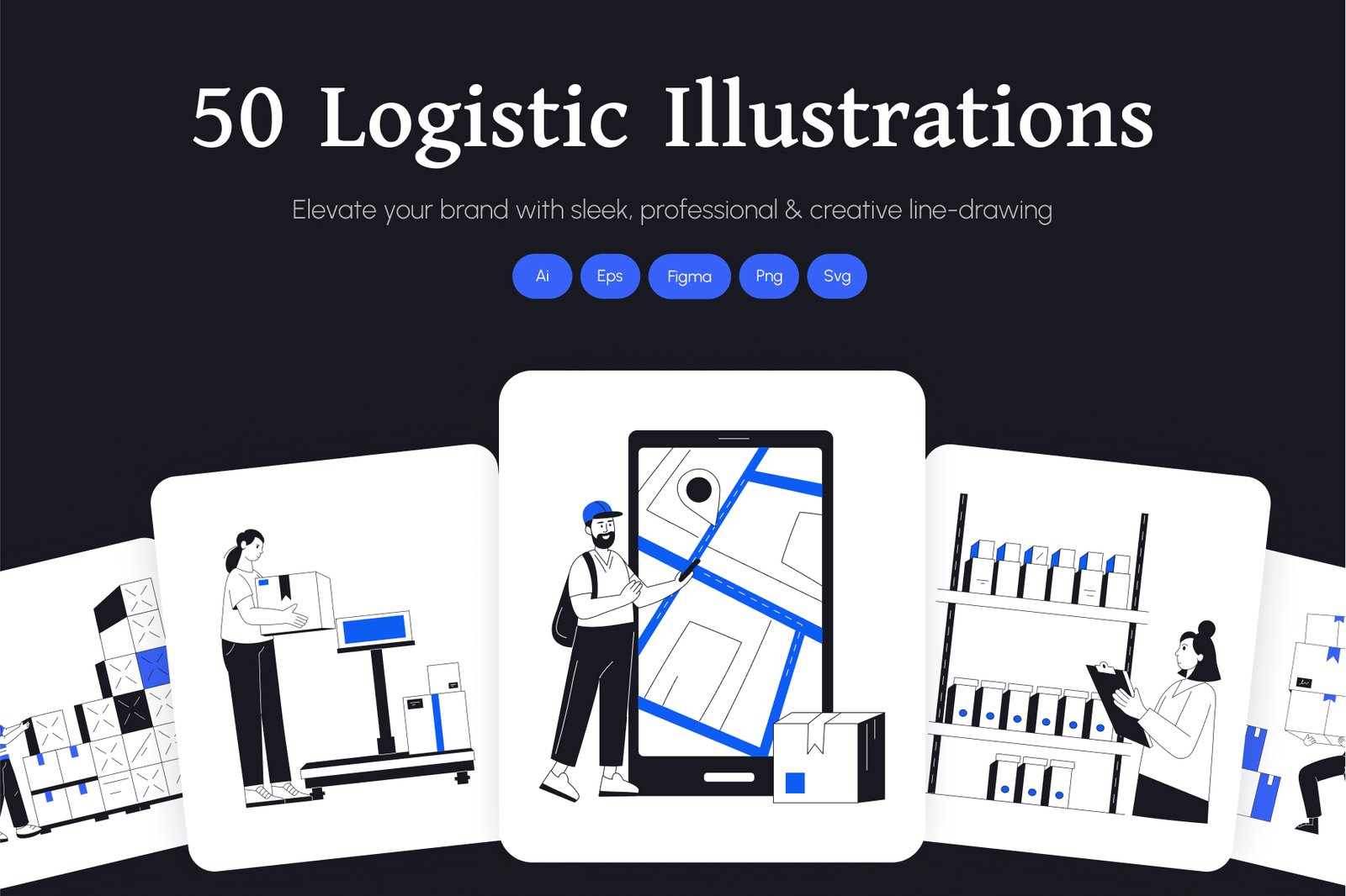 Logistic Shipping Illustration Art