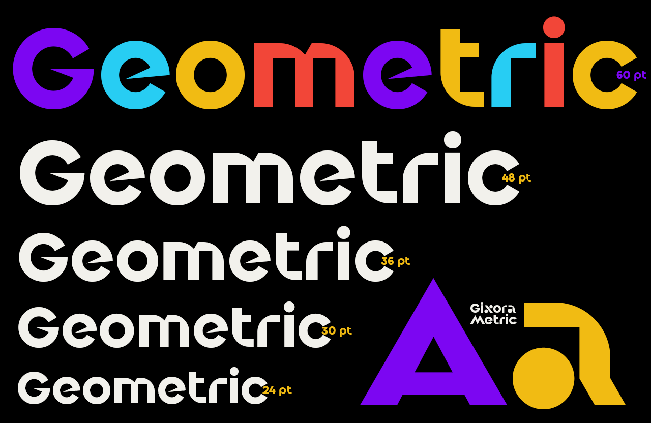 UT Gixora Metric - A Modern Geometric Font