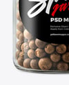 Plastic Jar with Whole Allspice Mockup