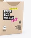 Kraft Paper Food Box Mockup