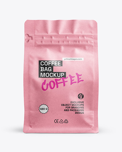 Kraft Paper Coffee Bag Mockup