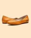 Pair of Leather Ballet Flats Mockup