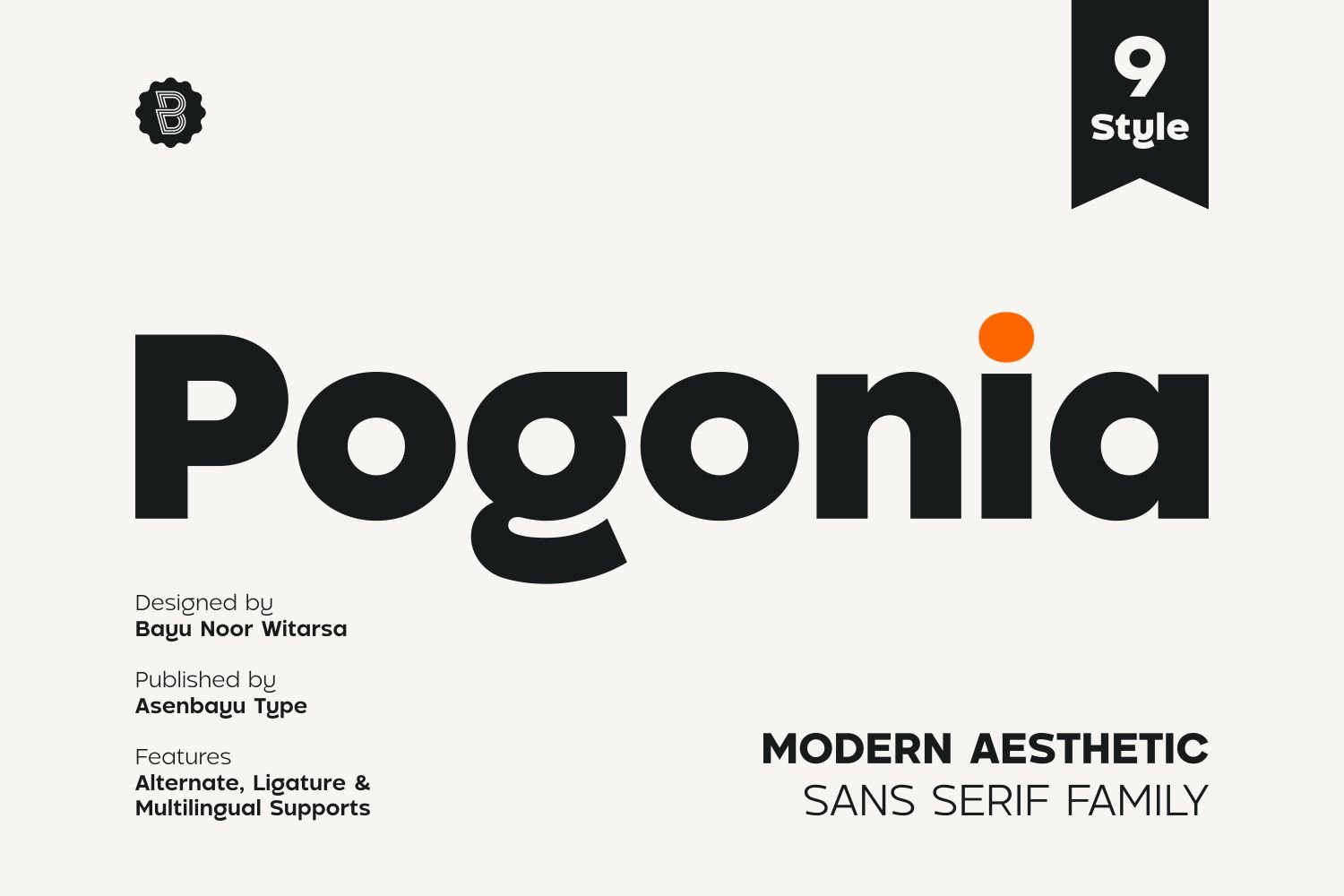 Pogonia - Modern Font Family