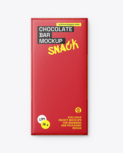 Matte Chocolate Bar Pack Mockup