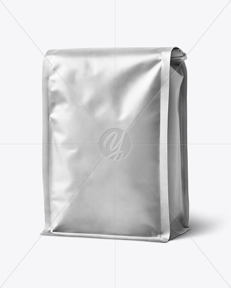 Metallic Coffee Bag Mockup