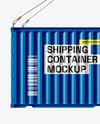 Shipping Container with Slings Mockup