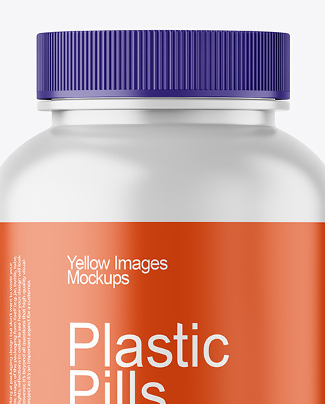 Matte Pills Bottle Mockup
