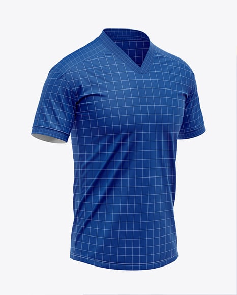 Men's V-Neck Jersey Mockup
